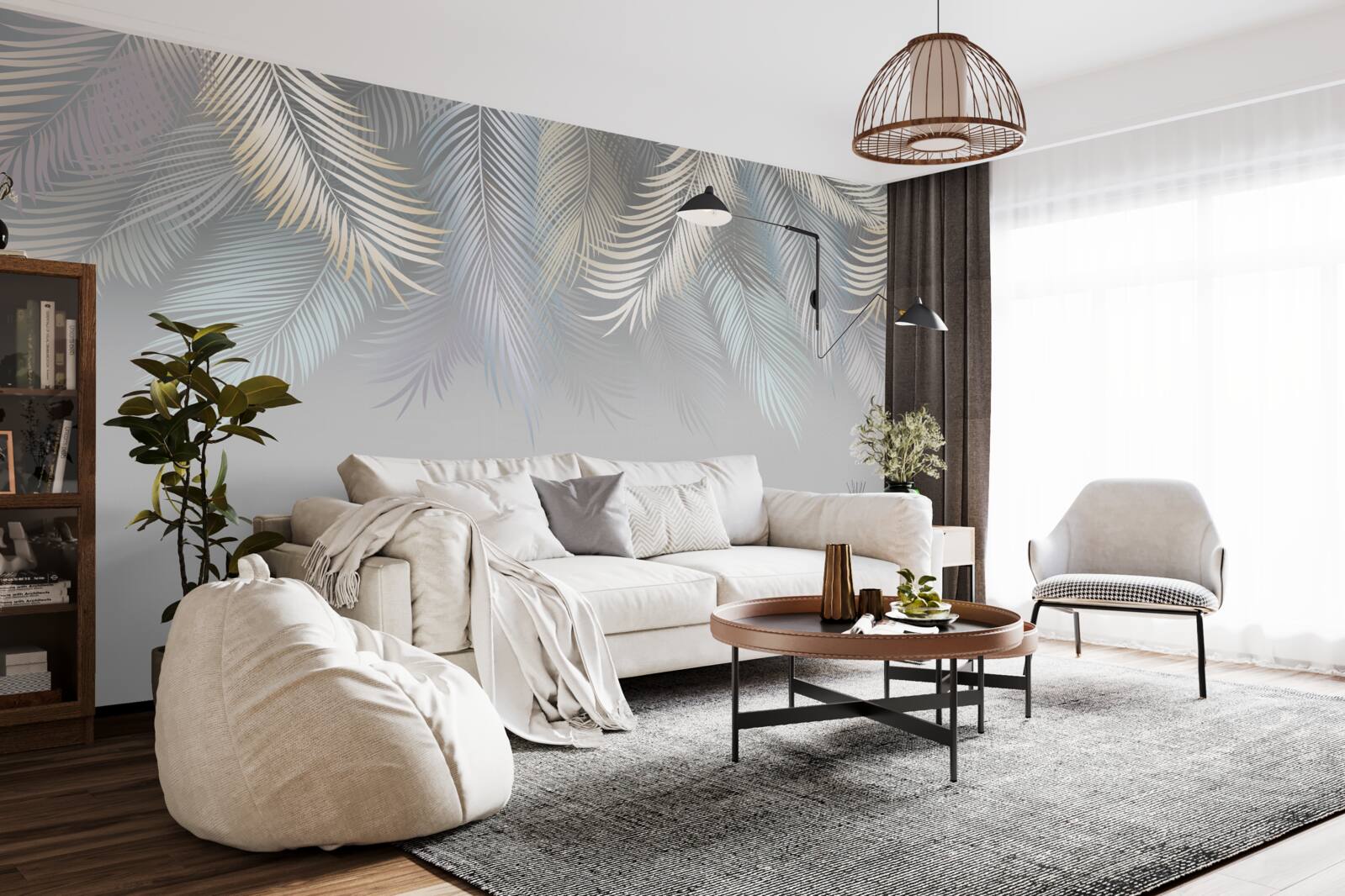 Фотошпалери м'яке листя папороті