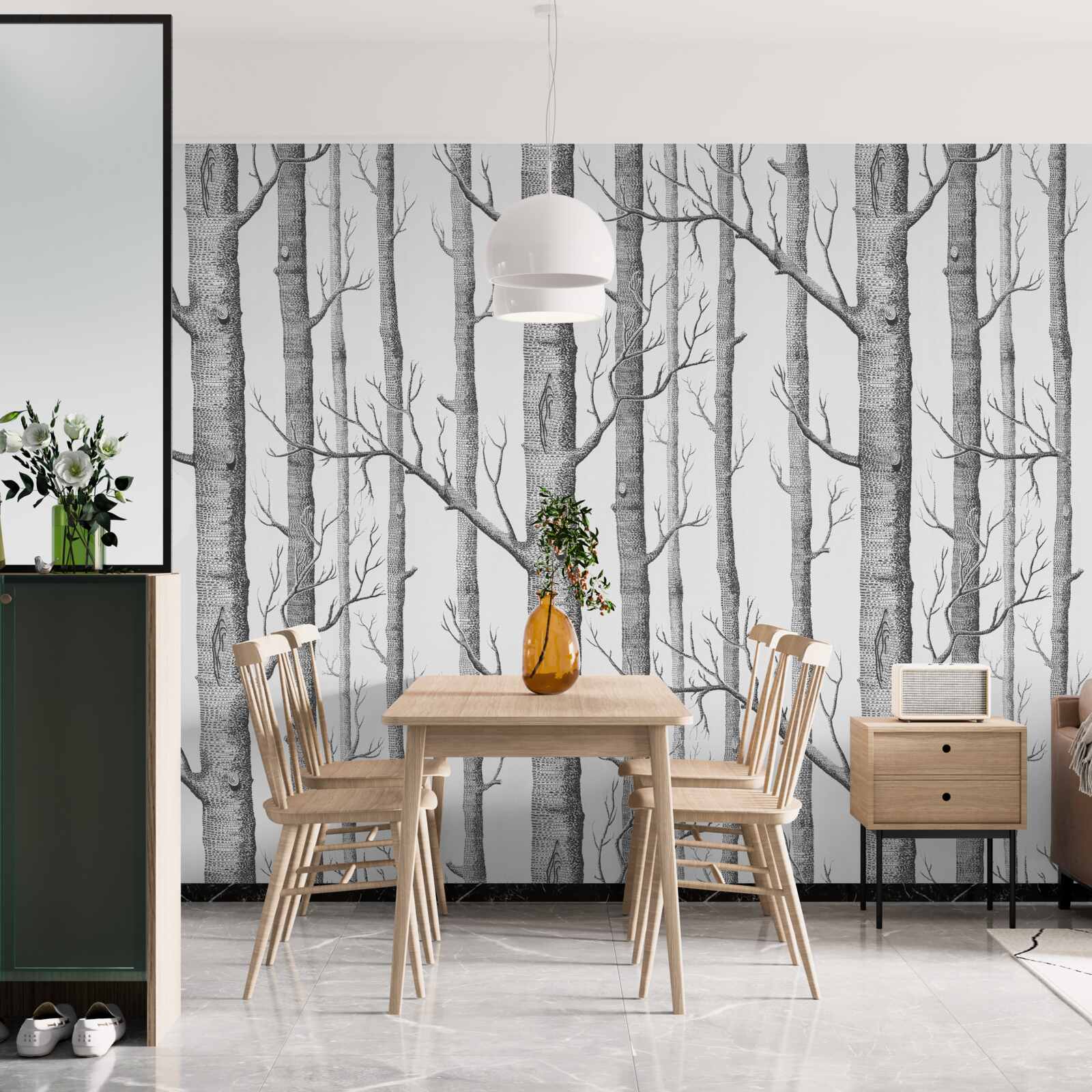 Фотошпалери дерева без листя