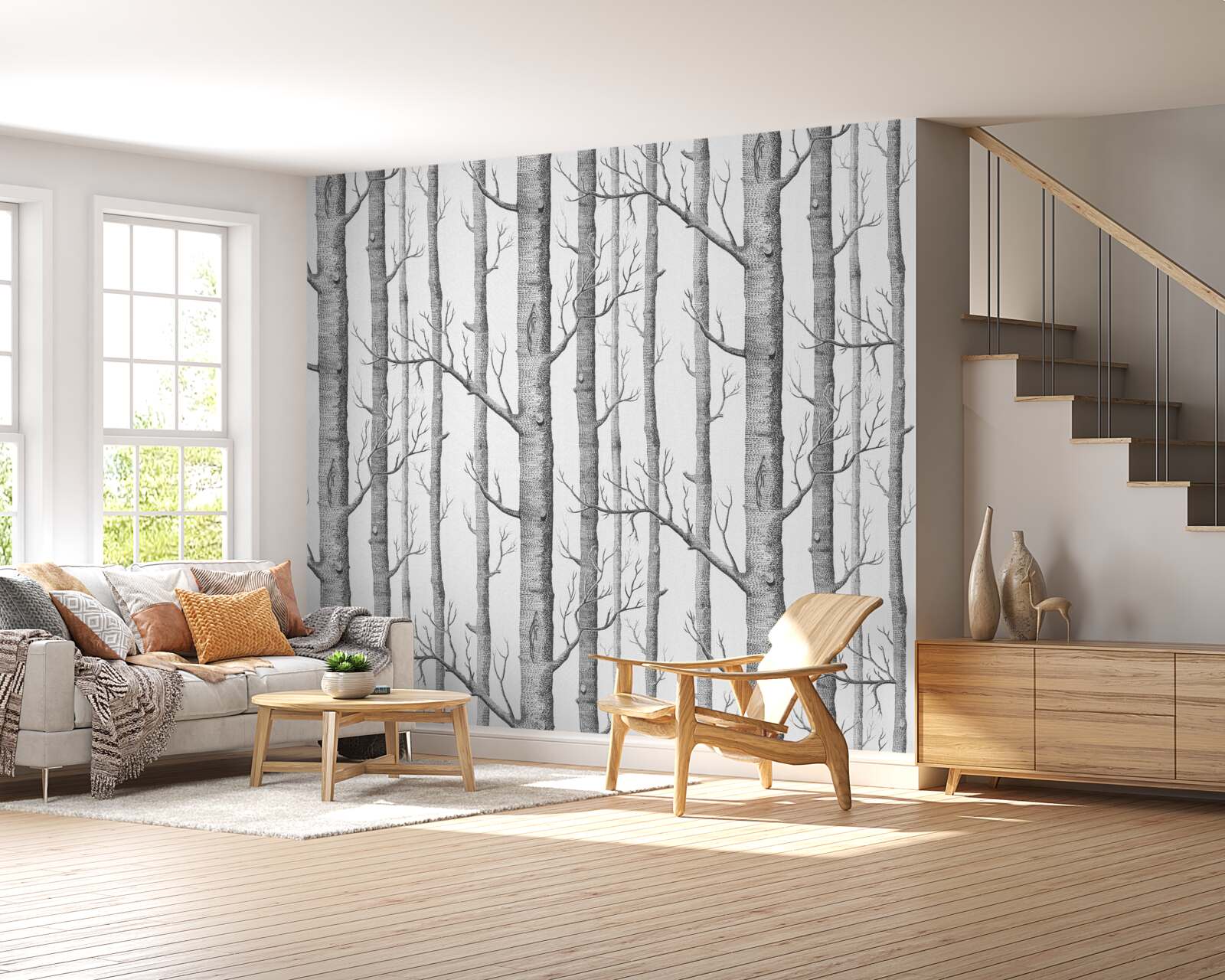 Фотошпалери дерева без листя