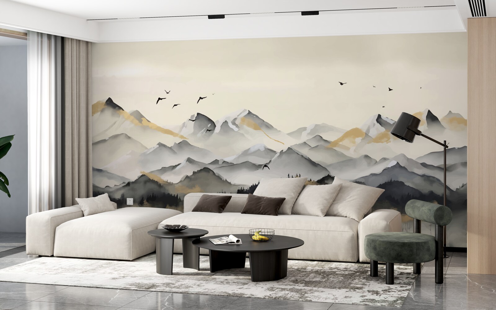 Фотошпалери туманні гори