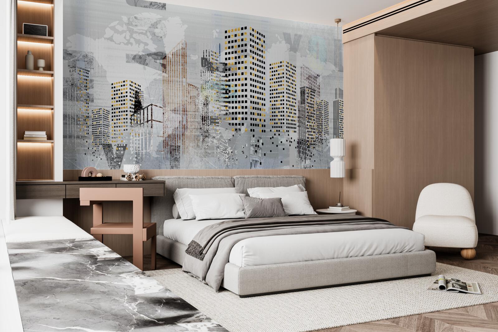 Фотошпалери місто, зображене на фото