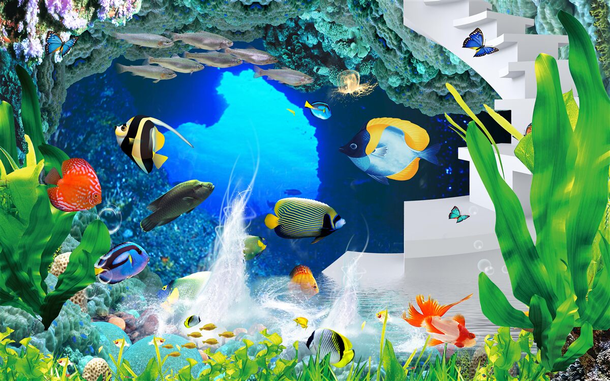 Фотошпалери мешканці підводних глибин