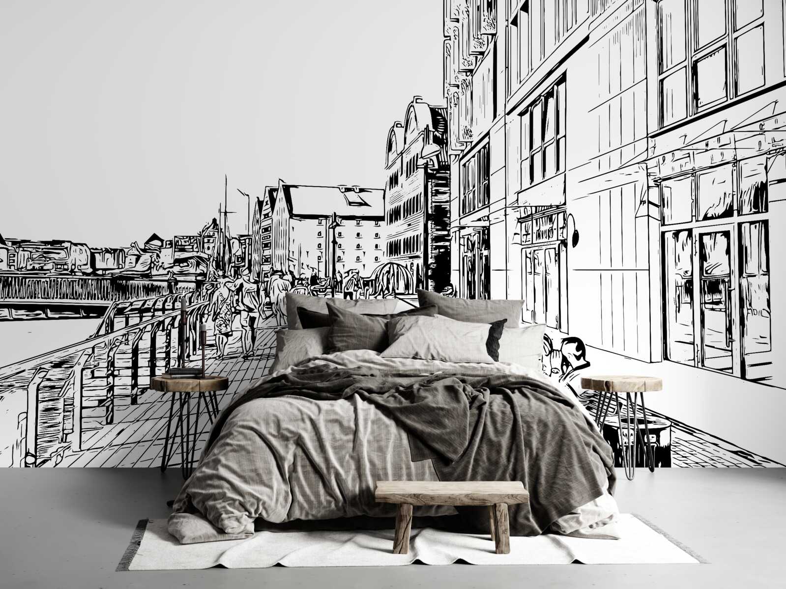 Фотошпалери мальовнича набережна, яку видно на фото