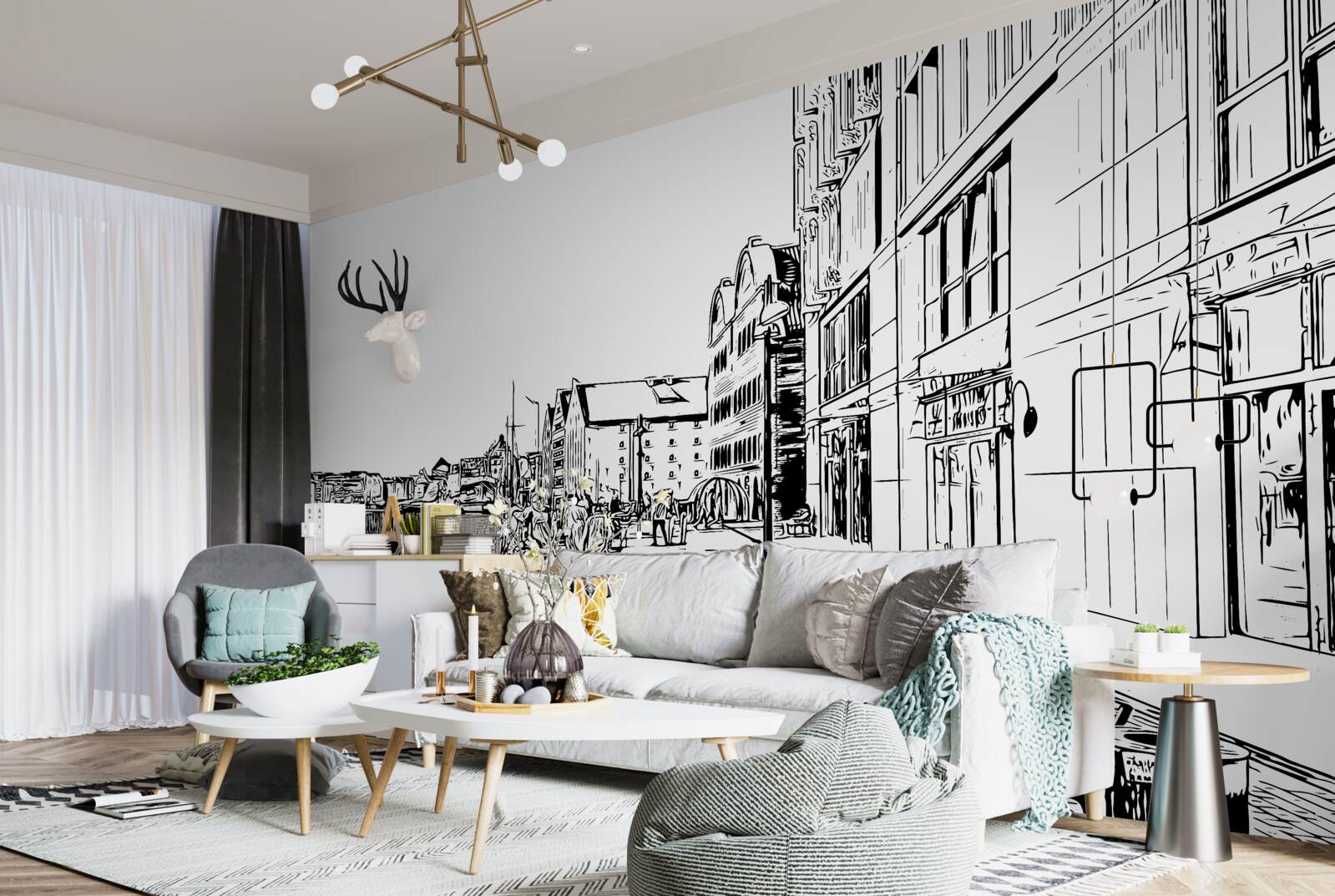 Фотошпалери мальовнича набережна, яку видно на фото