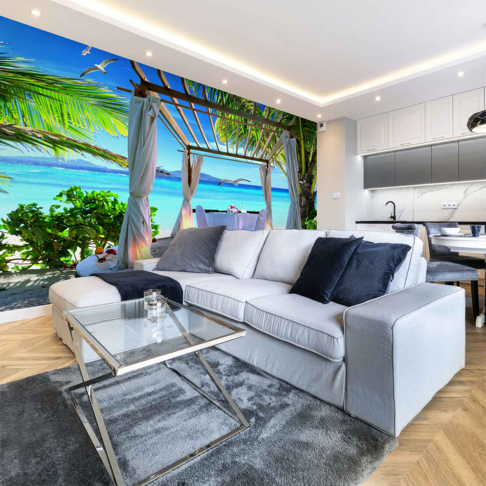 Фотошпалери пляжний стіл