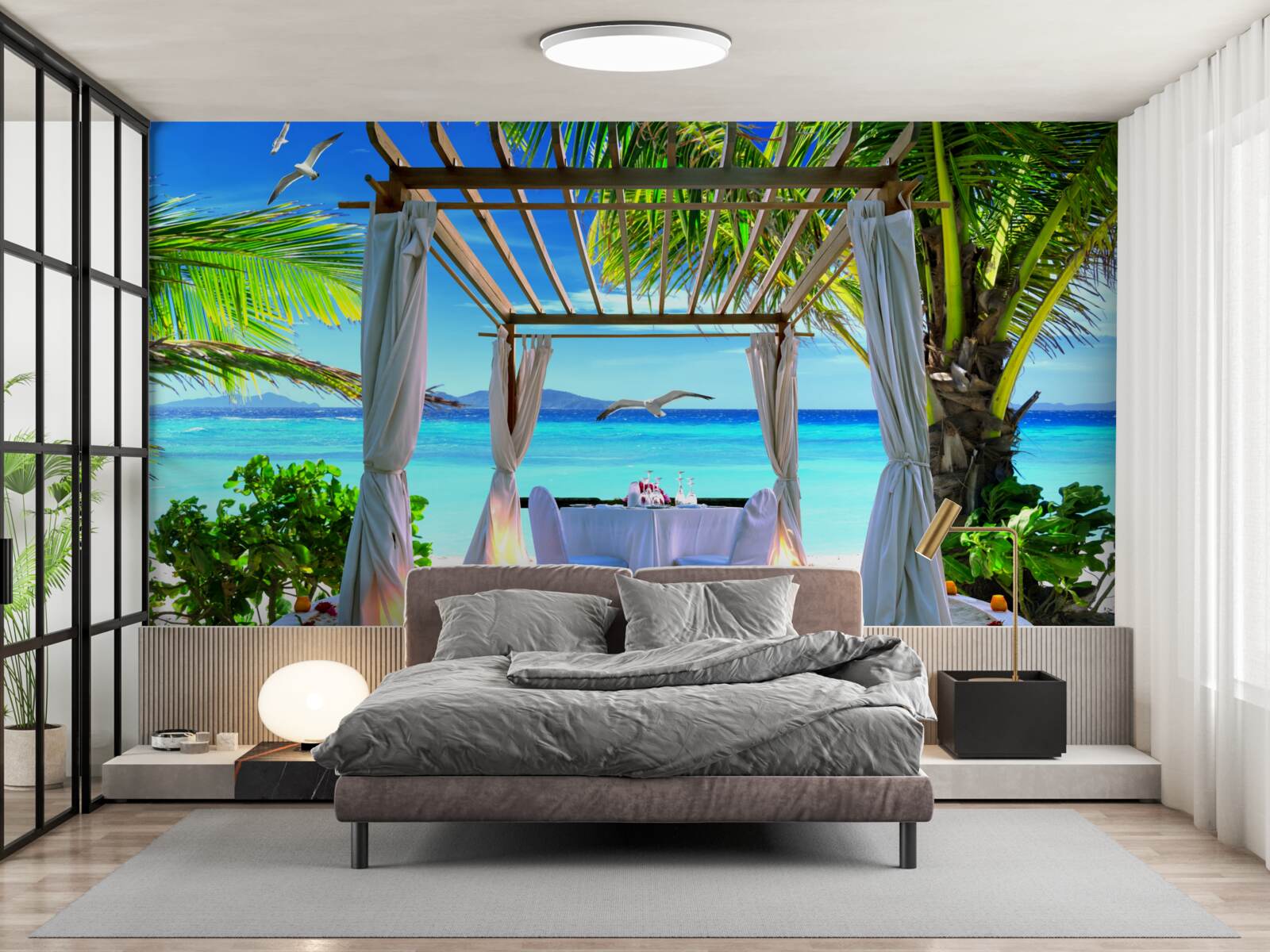 Фотошпалери пляжний стіл