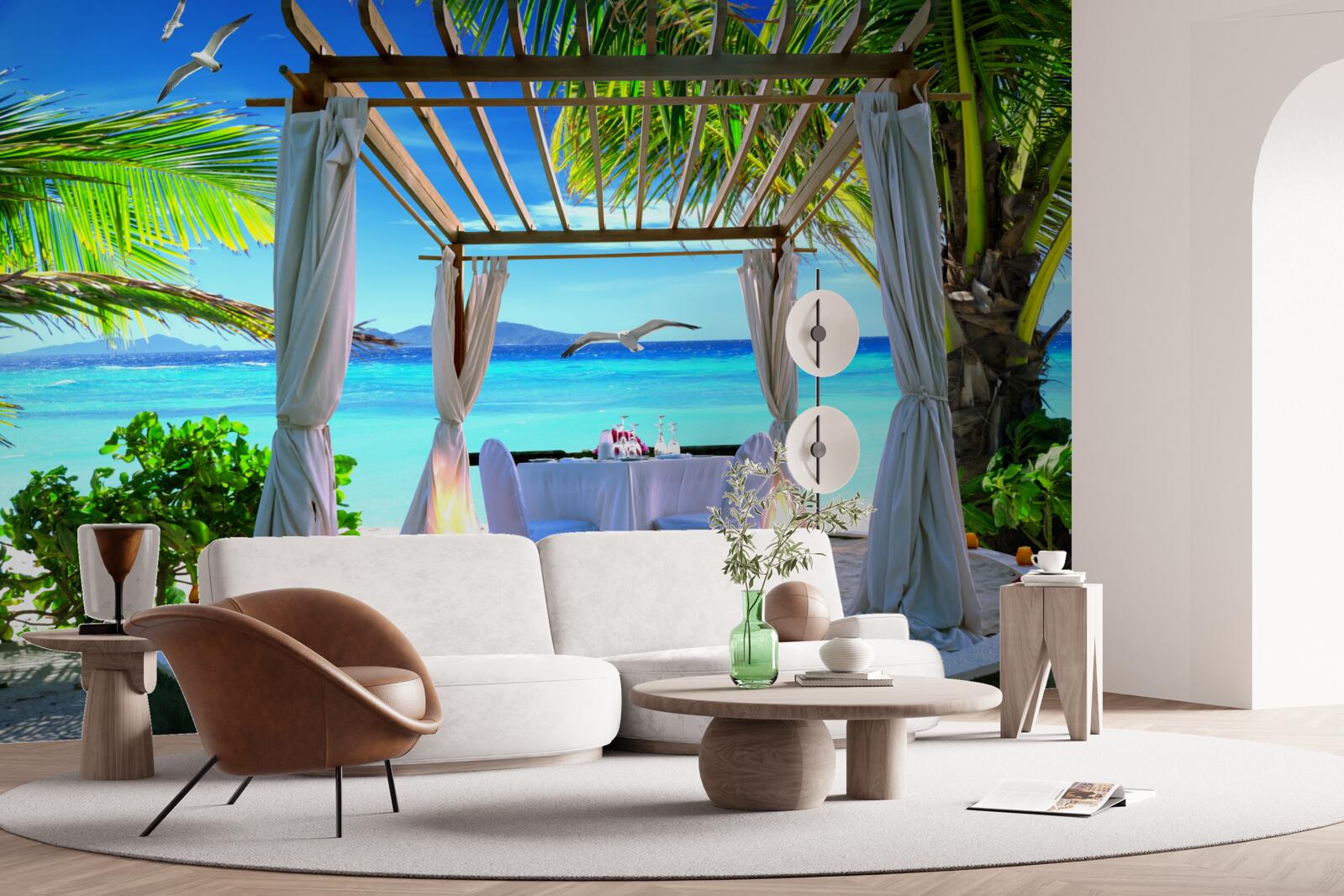 Фотошпалери пляжний стіл