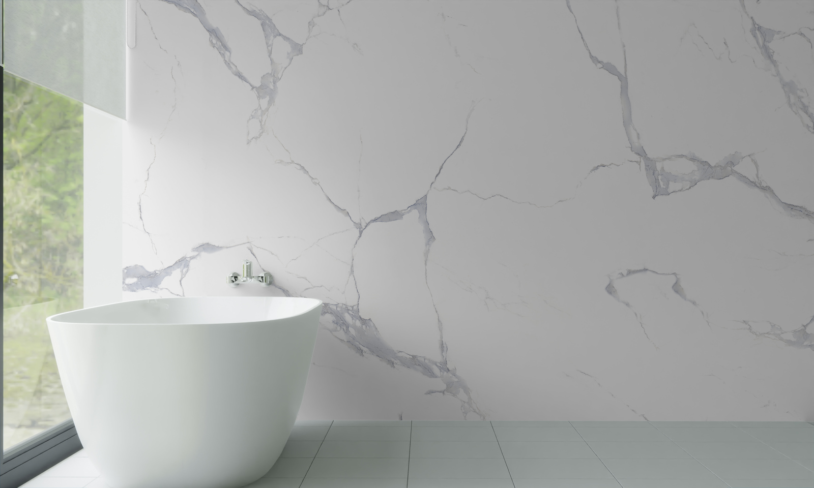 Фотошпалери білий керамограніт