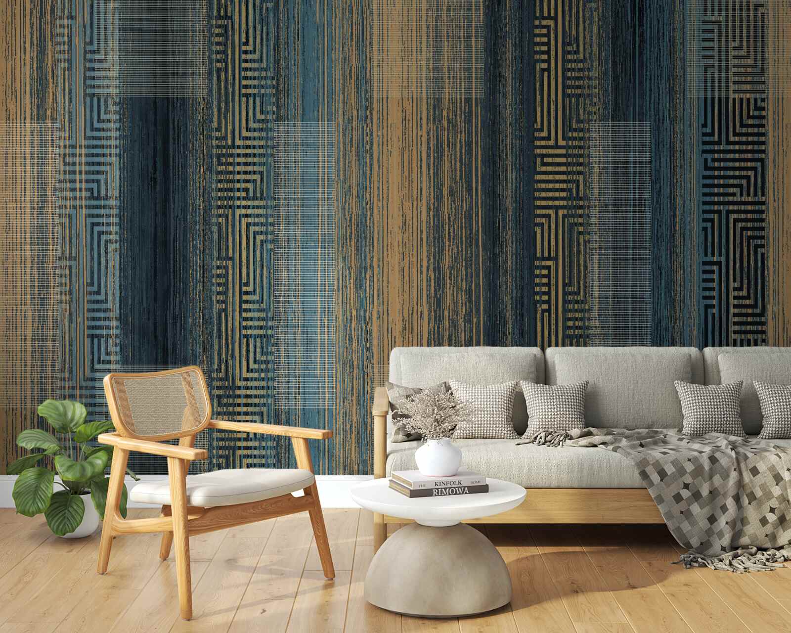 Фотошпалери вертикальні темні лінії, що втратили прозорість