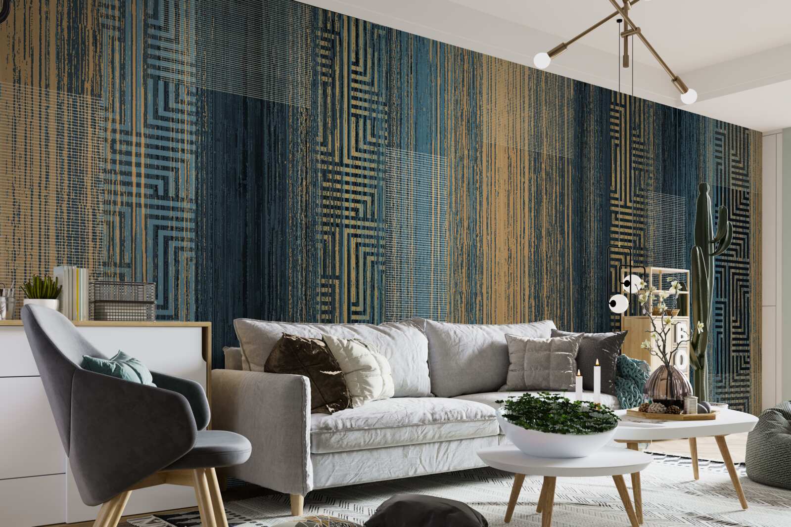 Фотошпалери вертикальні темні лінії, що втратили прозорість