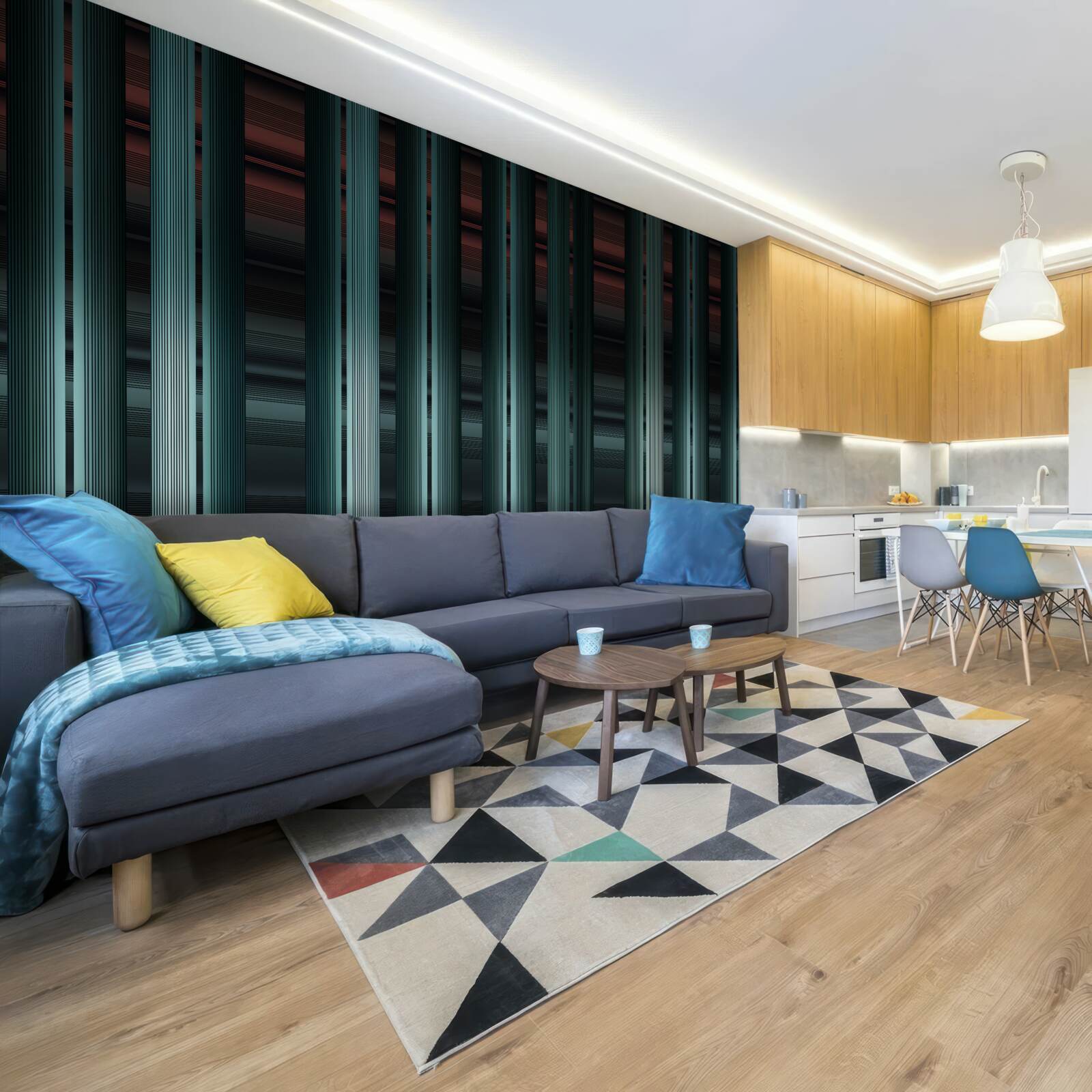 Фотошпалери вертикальні смуги нескінченного векторного типу