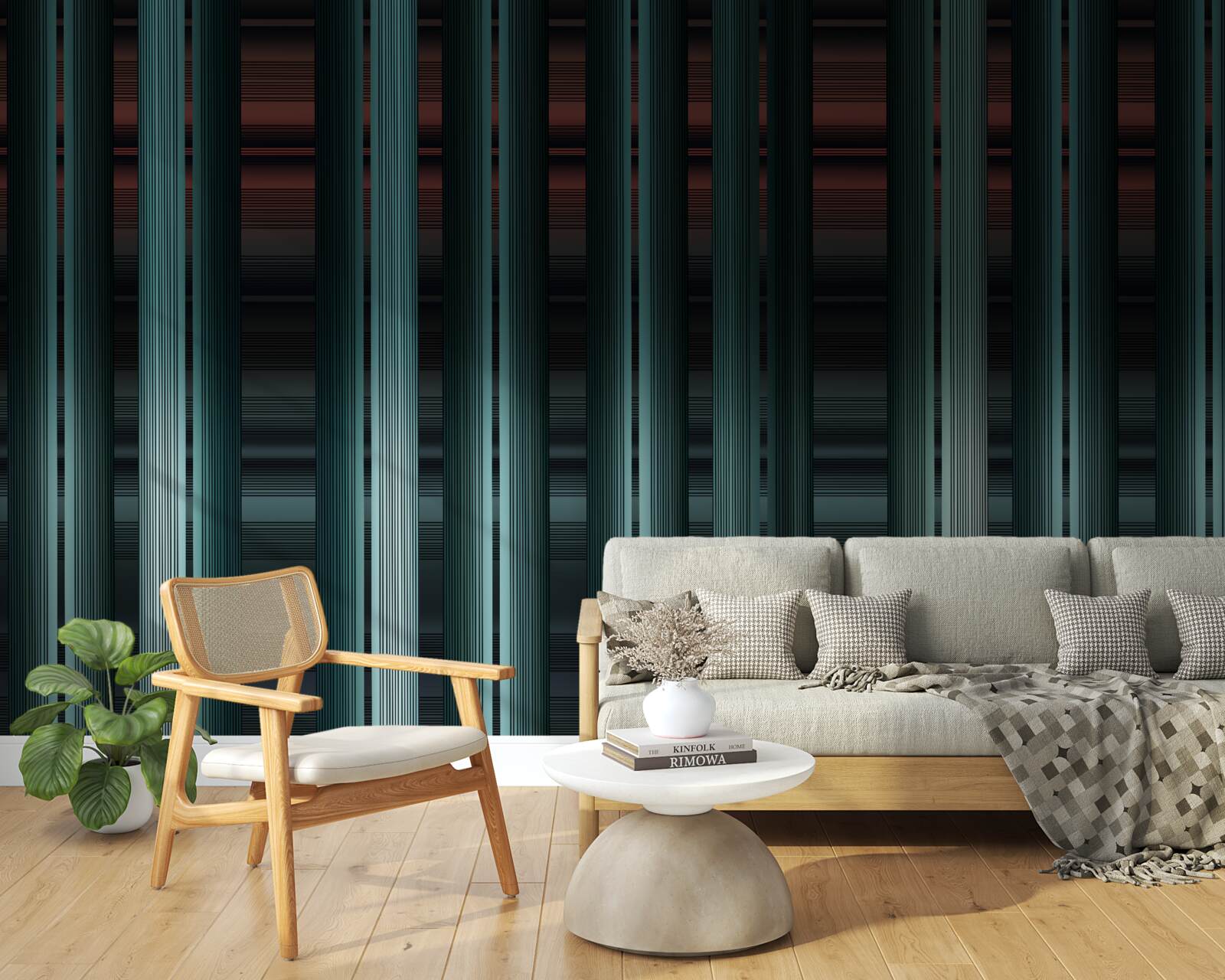 Фотошпалери вертикальні смуги нескінченного векторного типу