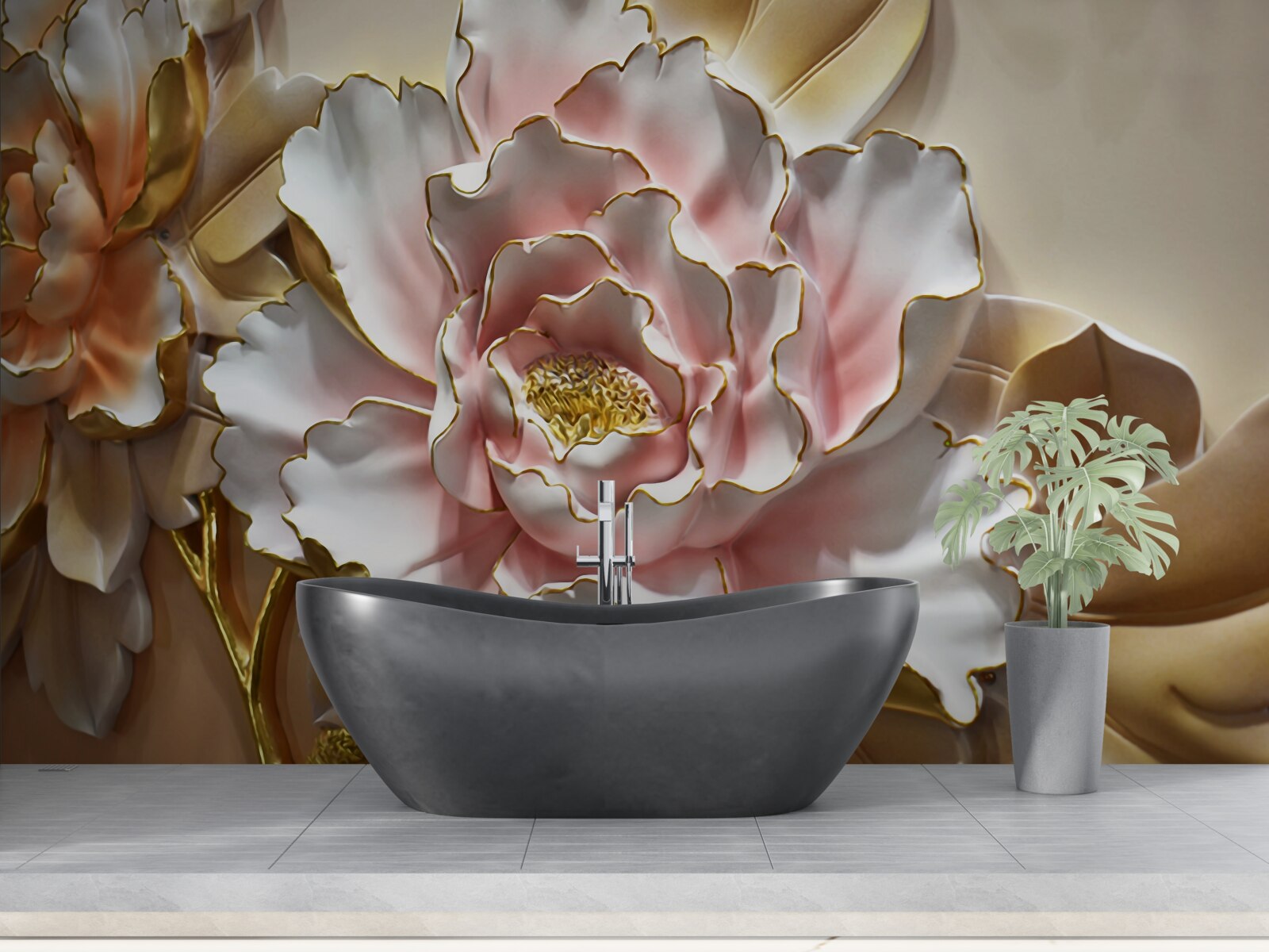 Фотошпалери бутон лотоса розкрився у всій своїй красі