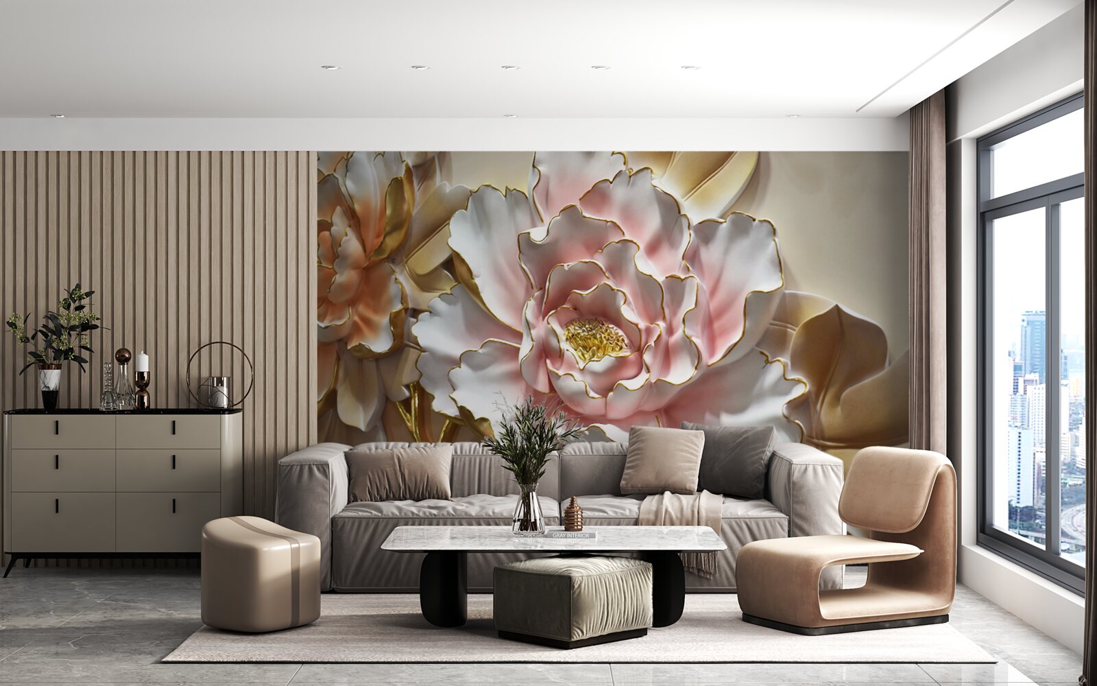 Фотошпалери бутон лотоса розкрився у всій своїй красі