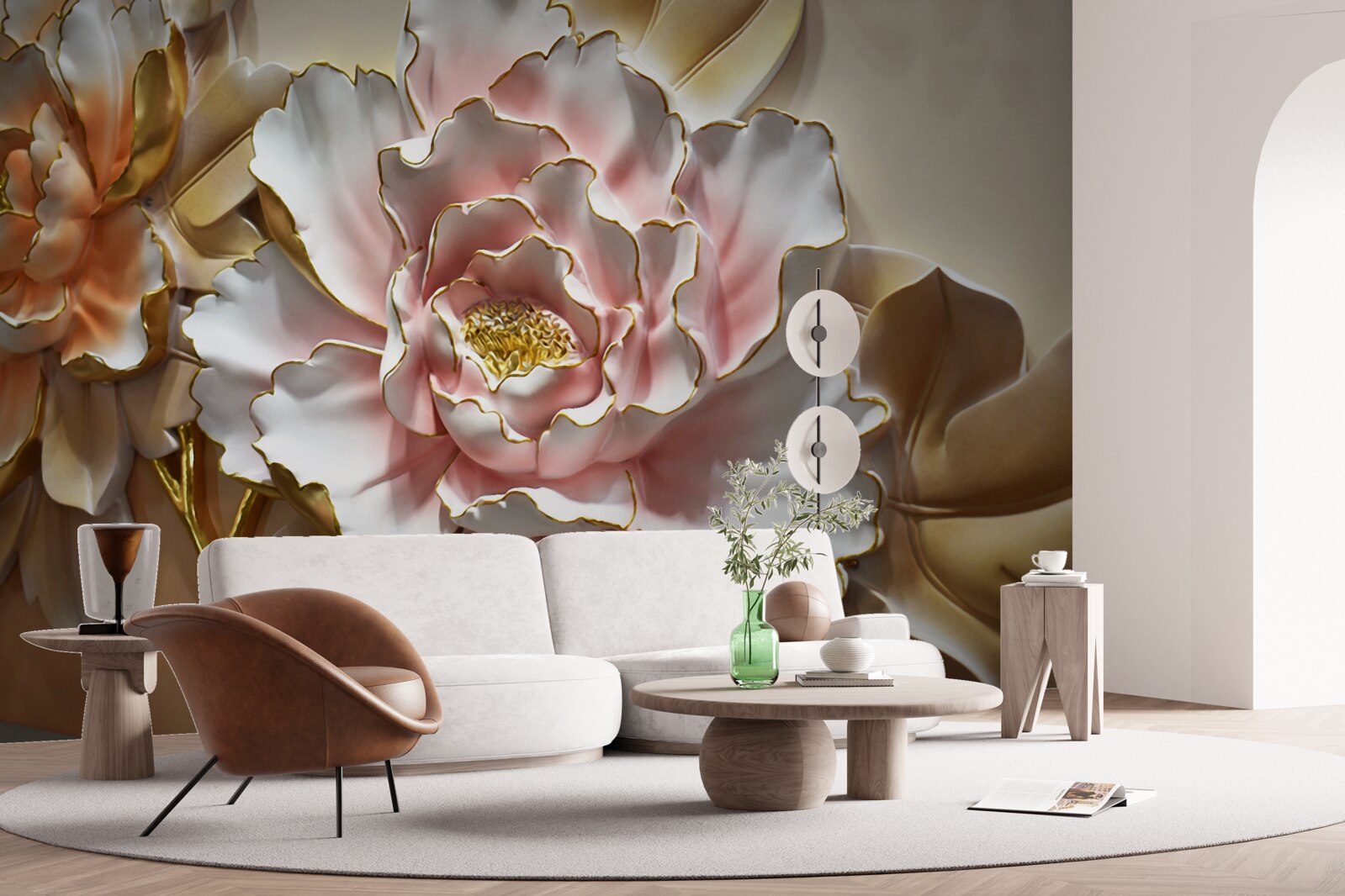 Фотошпалери бутон лотоса розкрився у всій своїй красі