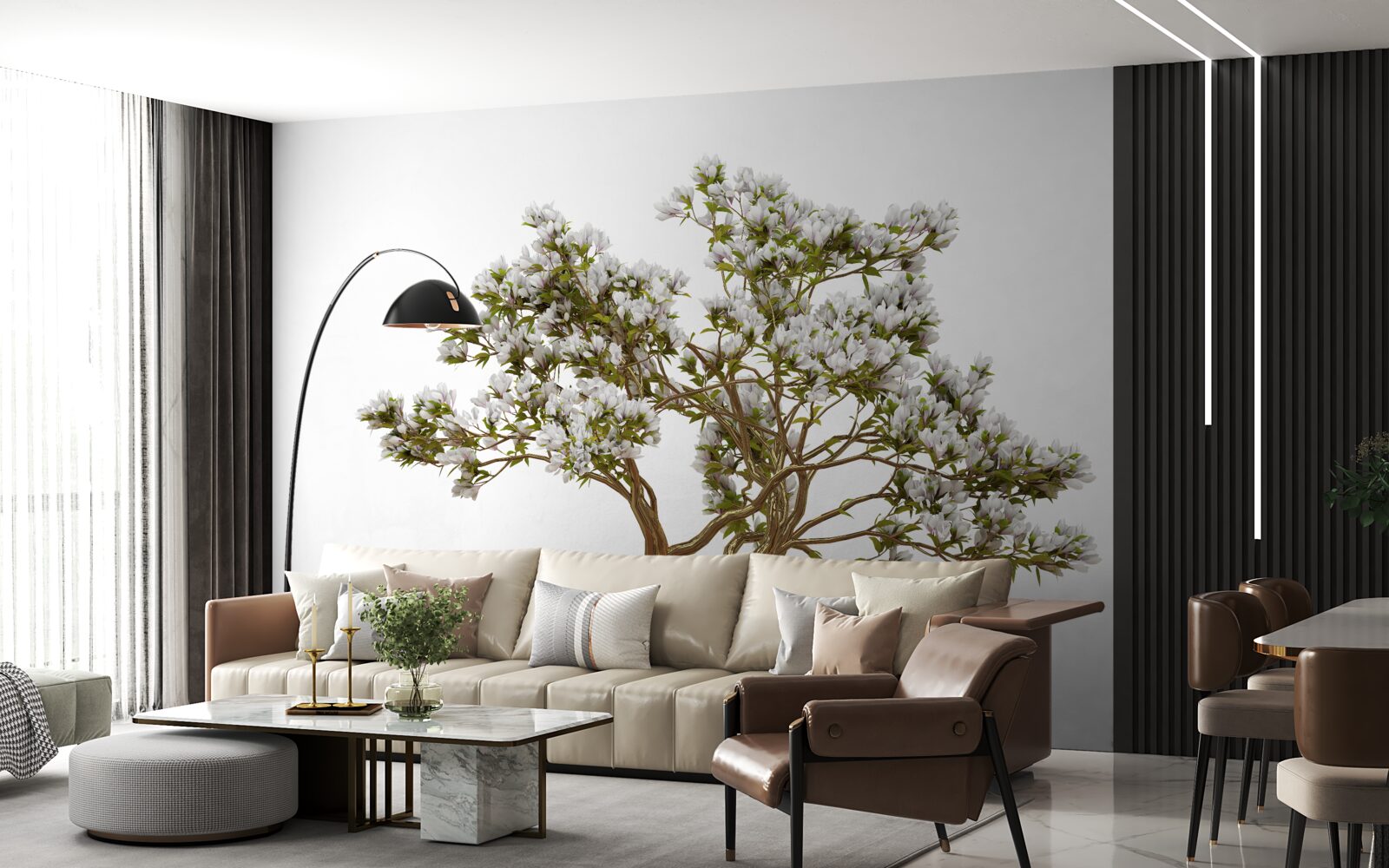 Фотошпалери одиночний бонсай має витончену красу