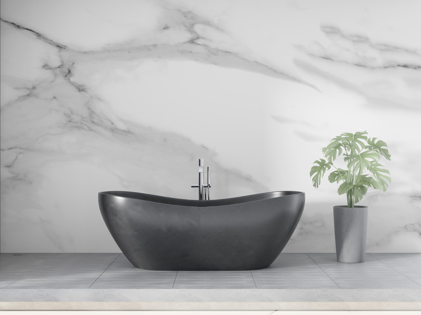 Фотошпалери сіро-біла пара