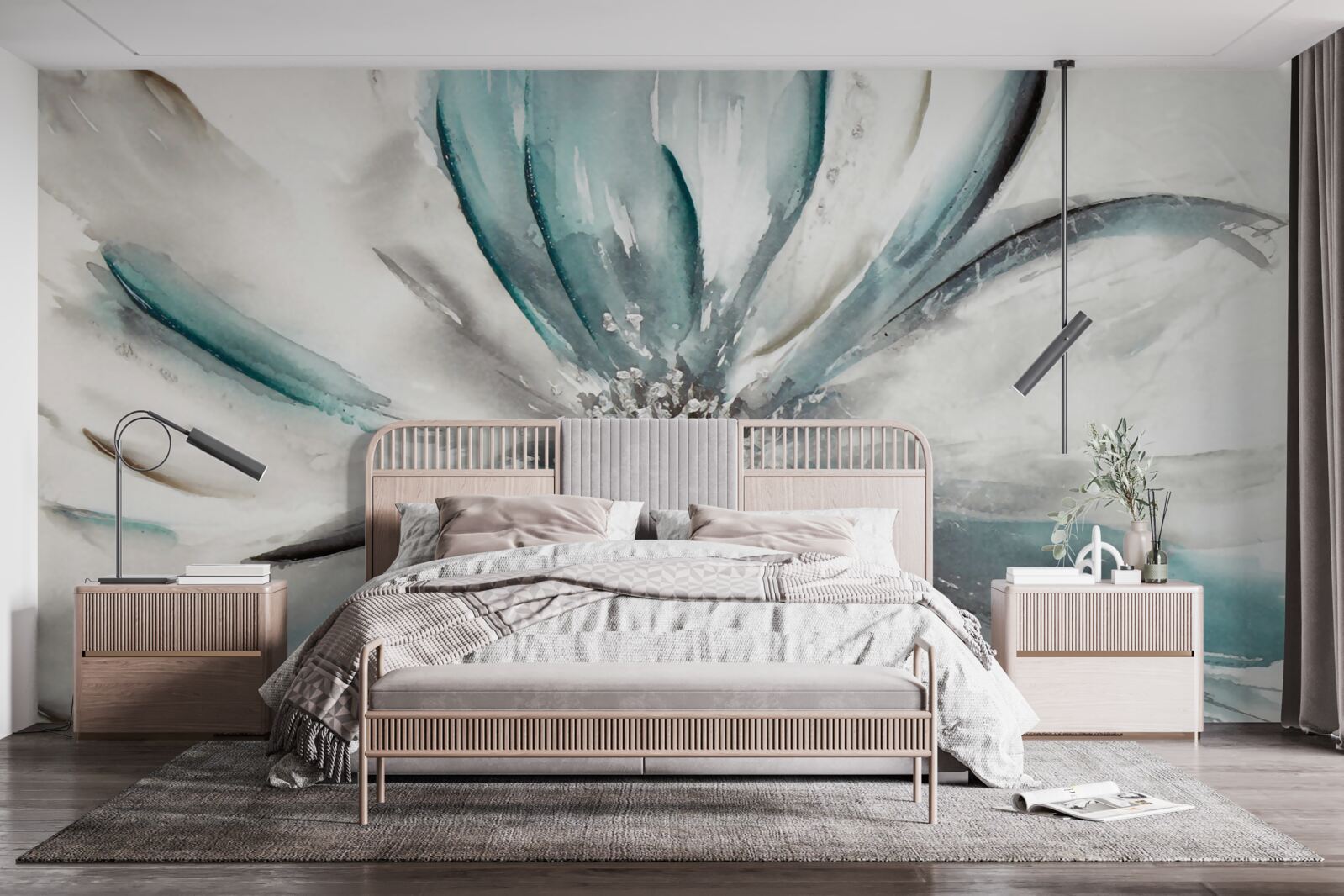 Фотошпалери ніжні пелюстки розкритого бутона