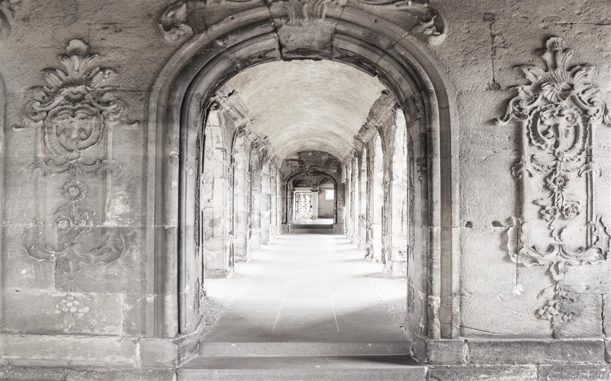 Фотошпалери нескінченні гладкі арочні кам'яні утворення