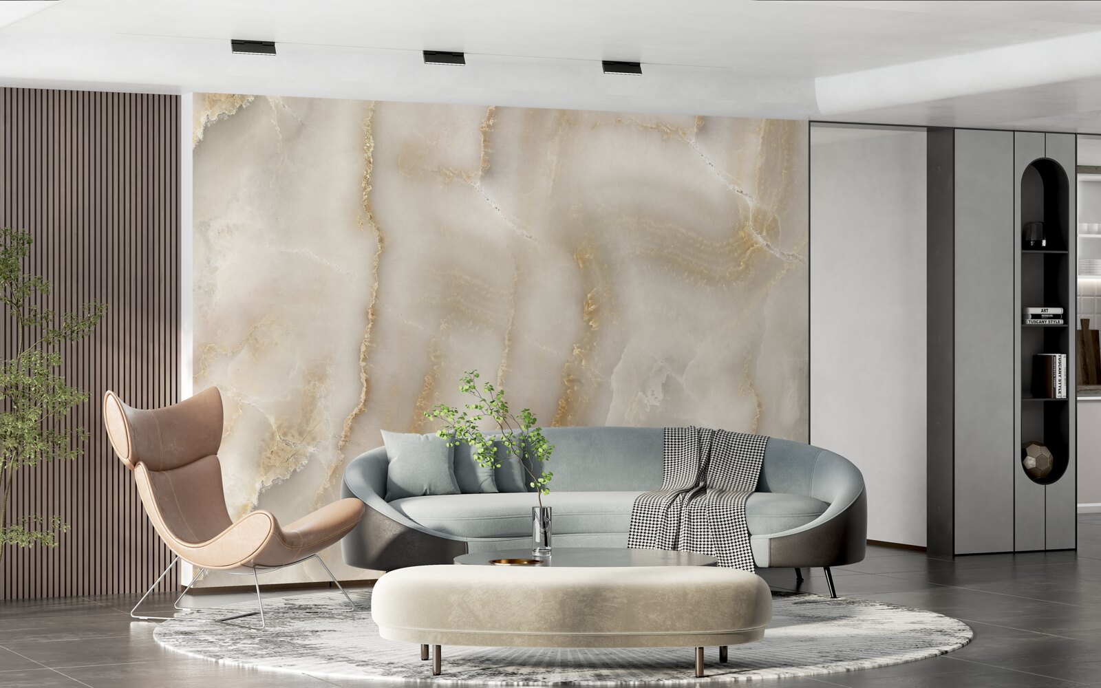 Фотошпалери світло-коричневий кварц