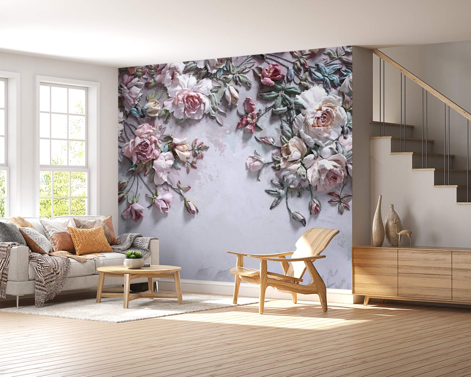 Фотошпалери квіти, що розкриваються в туманному світанку