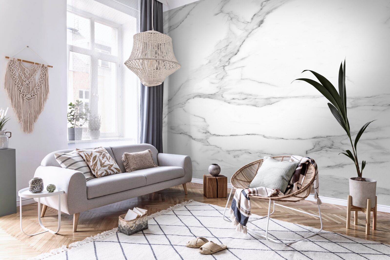 Фотошпалери відображення хмар на поверхні води