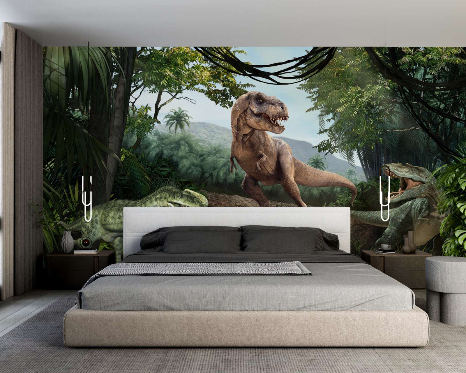 Фотошпалери період динозаврів у тропіках