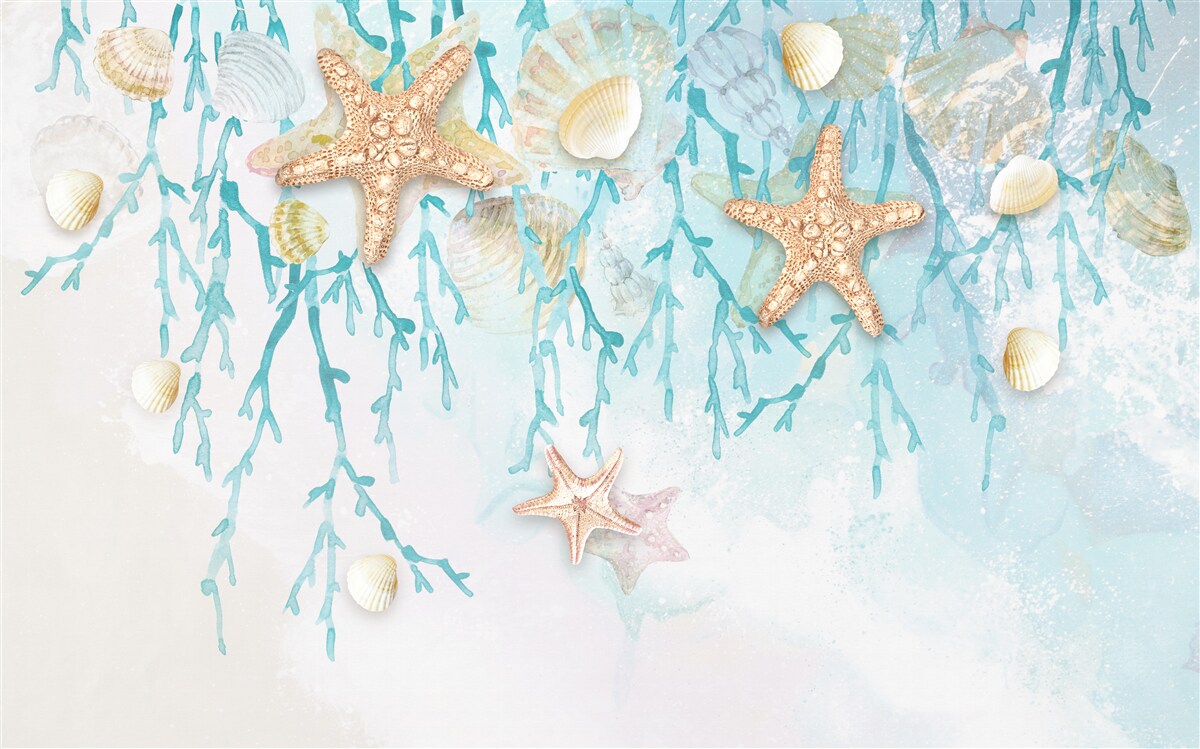 Фотошпалери зоряне небо і морський берег