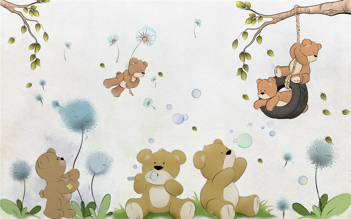 Фотошпалери малюки граються