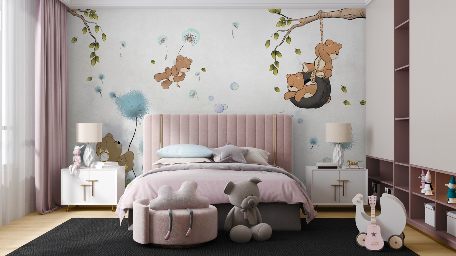 Фотошпалери малюки граються