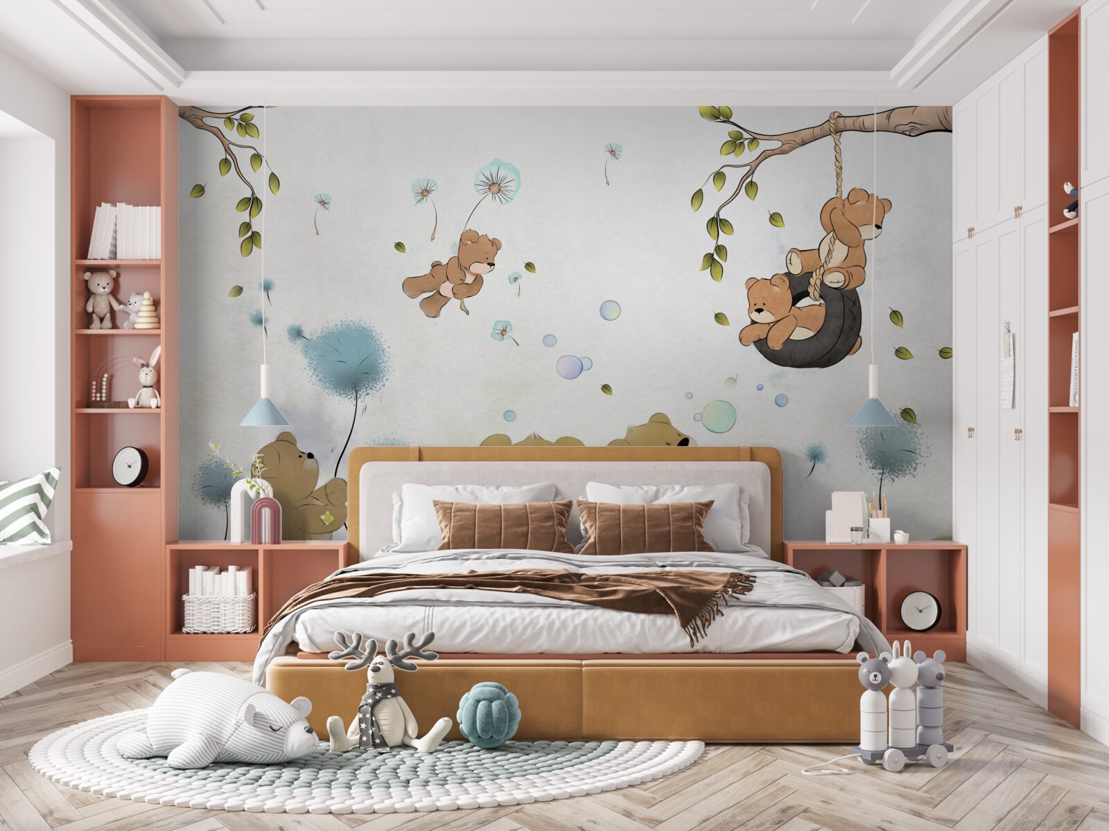 Фотошпалери малюки граються