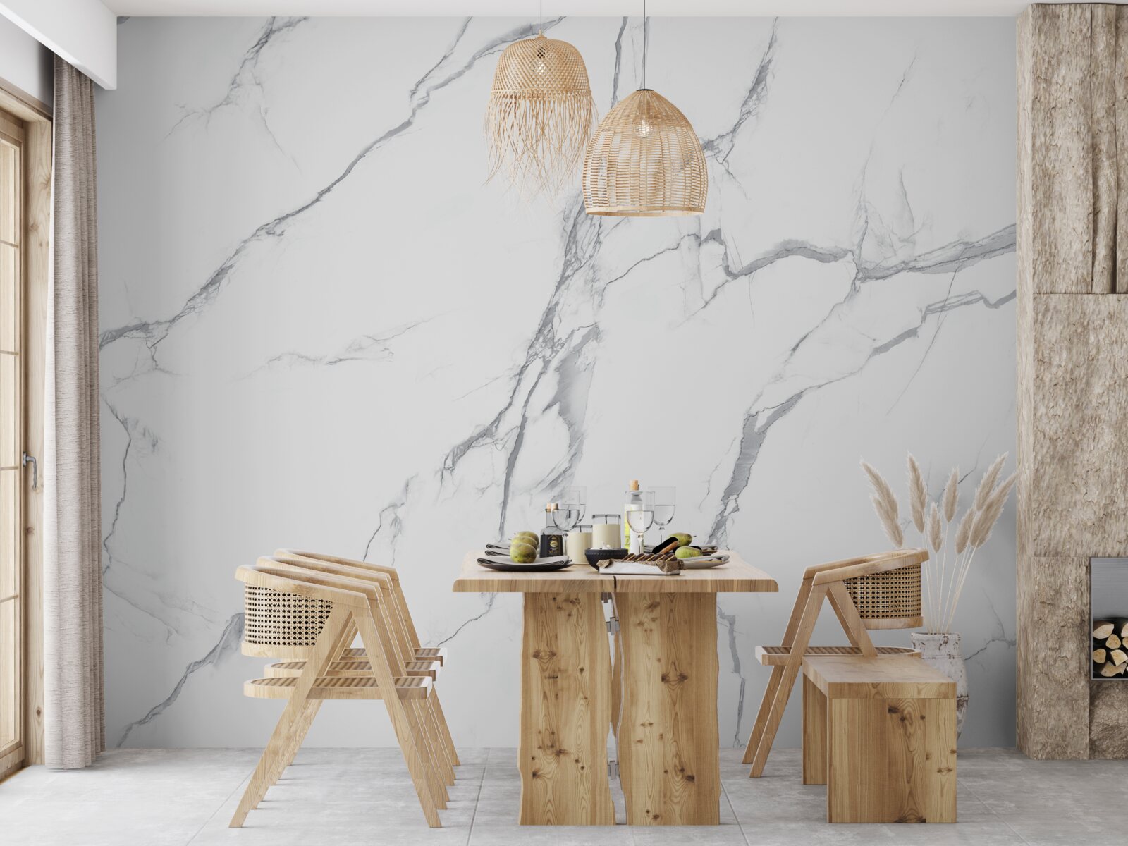 Фотошпалери потужний шторм на легких хмарах