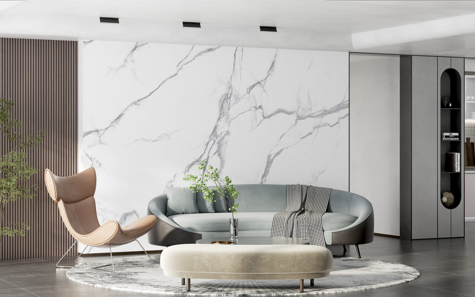 Фотошпалери потужний шторм на легких хмарах