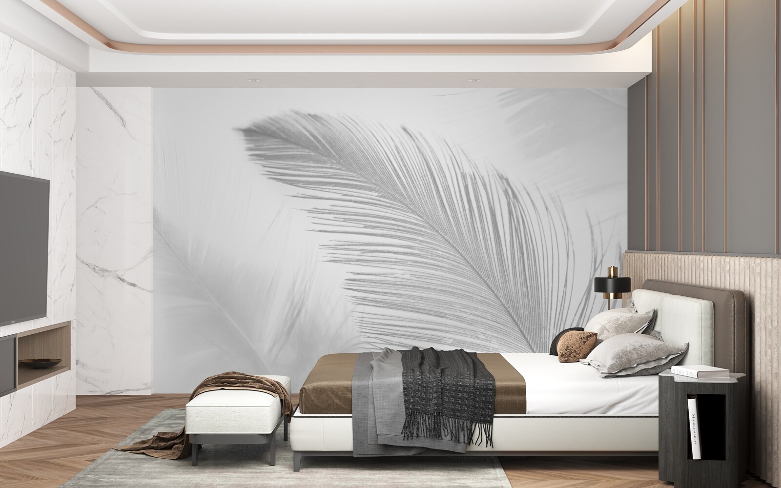 Фотошпалери два великих яскравих пера