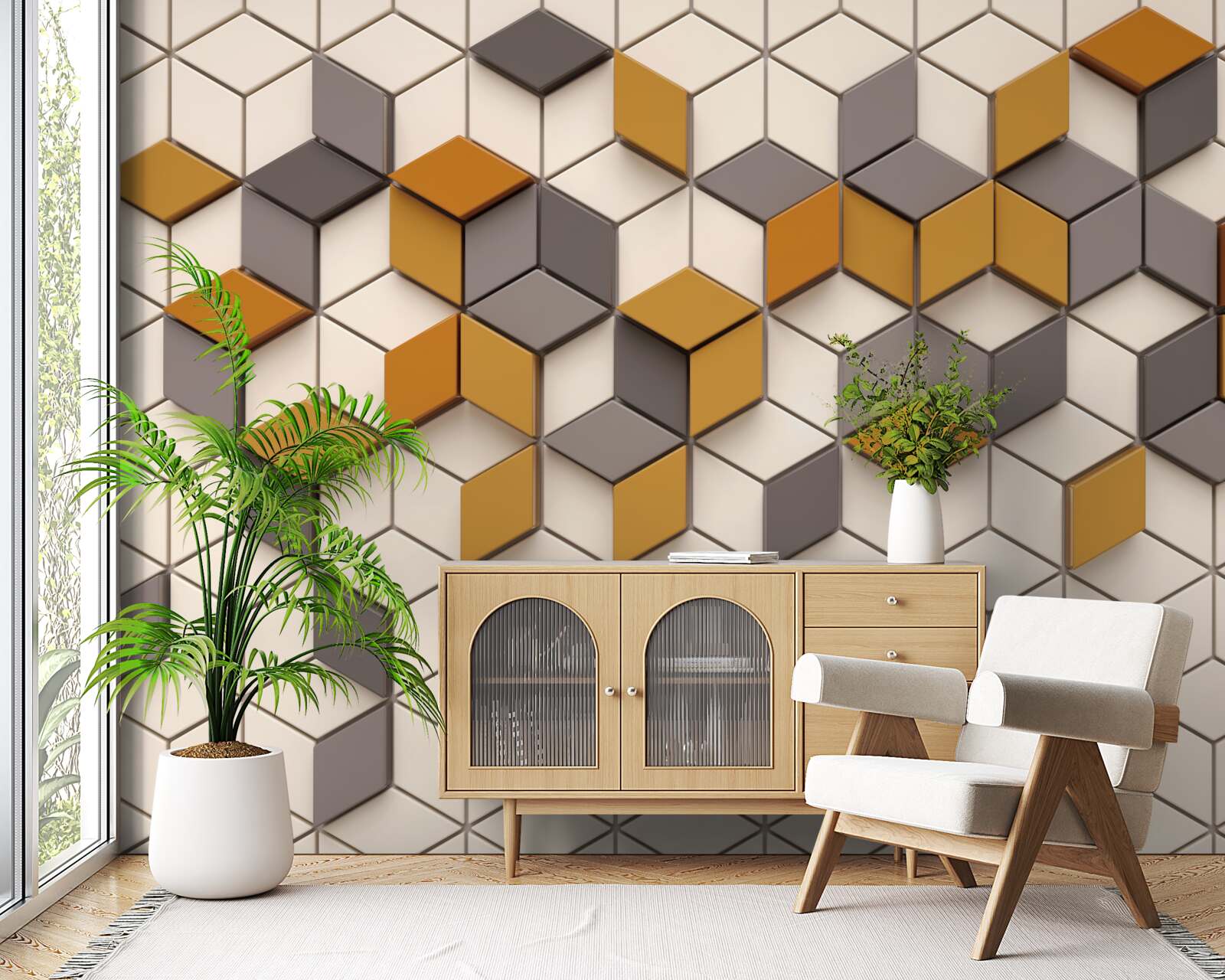 Фотошпалери блоки з різними краями