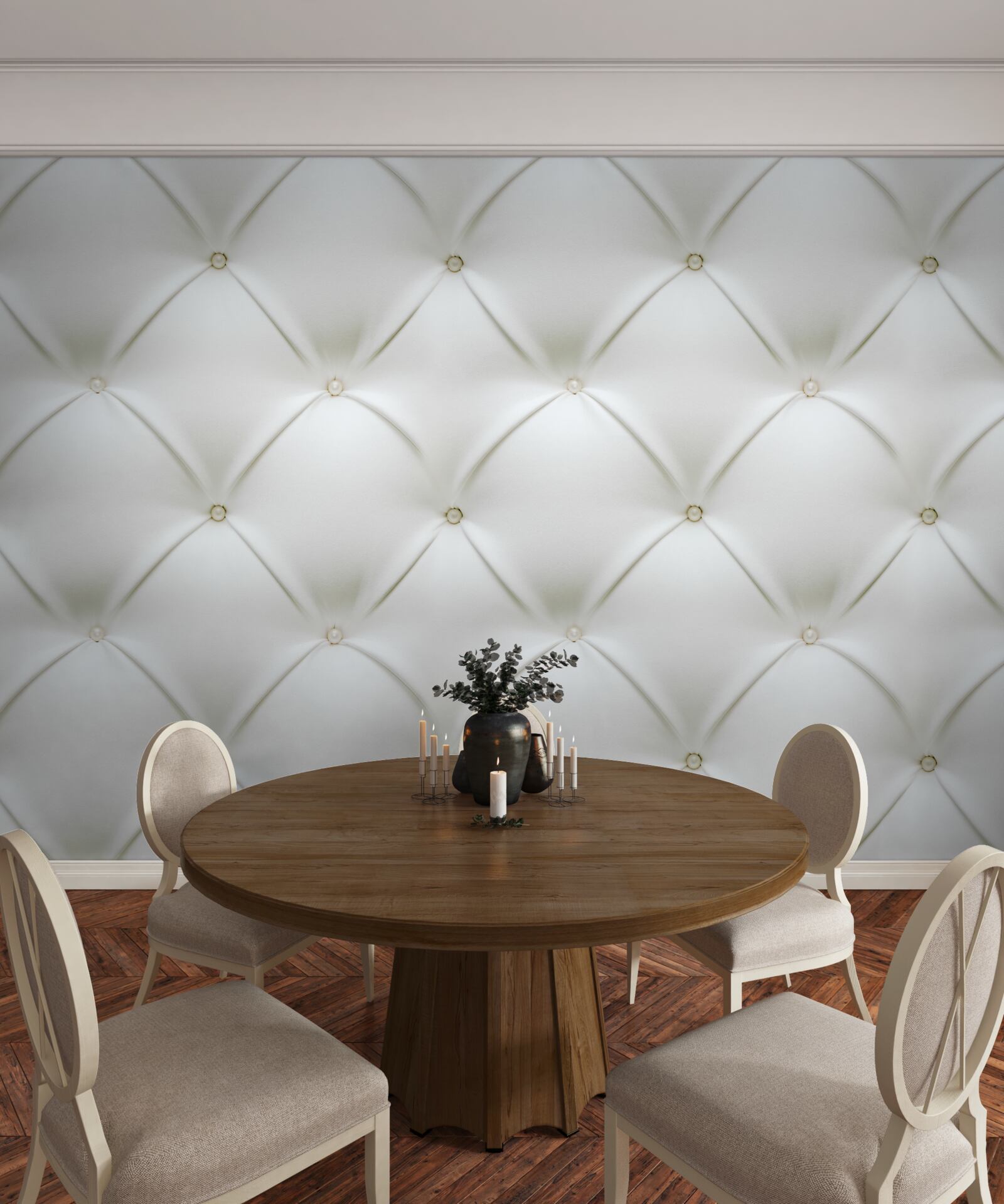 Фотошпалери Текстура з золотистими перлинами у тривимірному дизайні