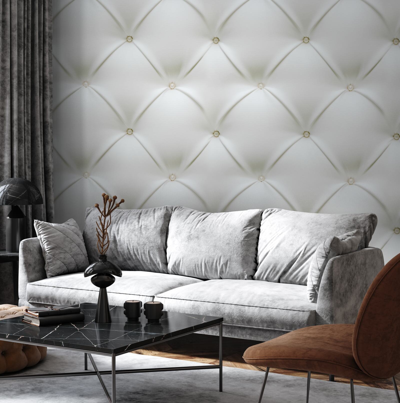 Фотошпалери Текстура з золотистими перлинами у тривимірному дизайні