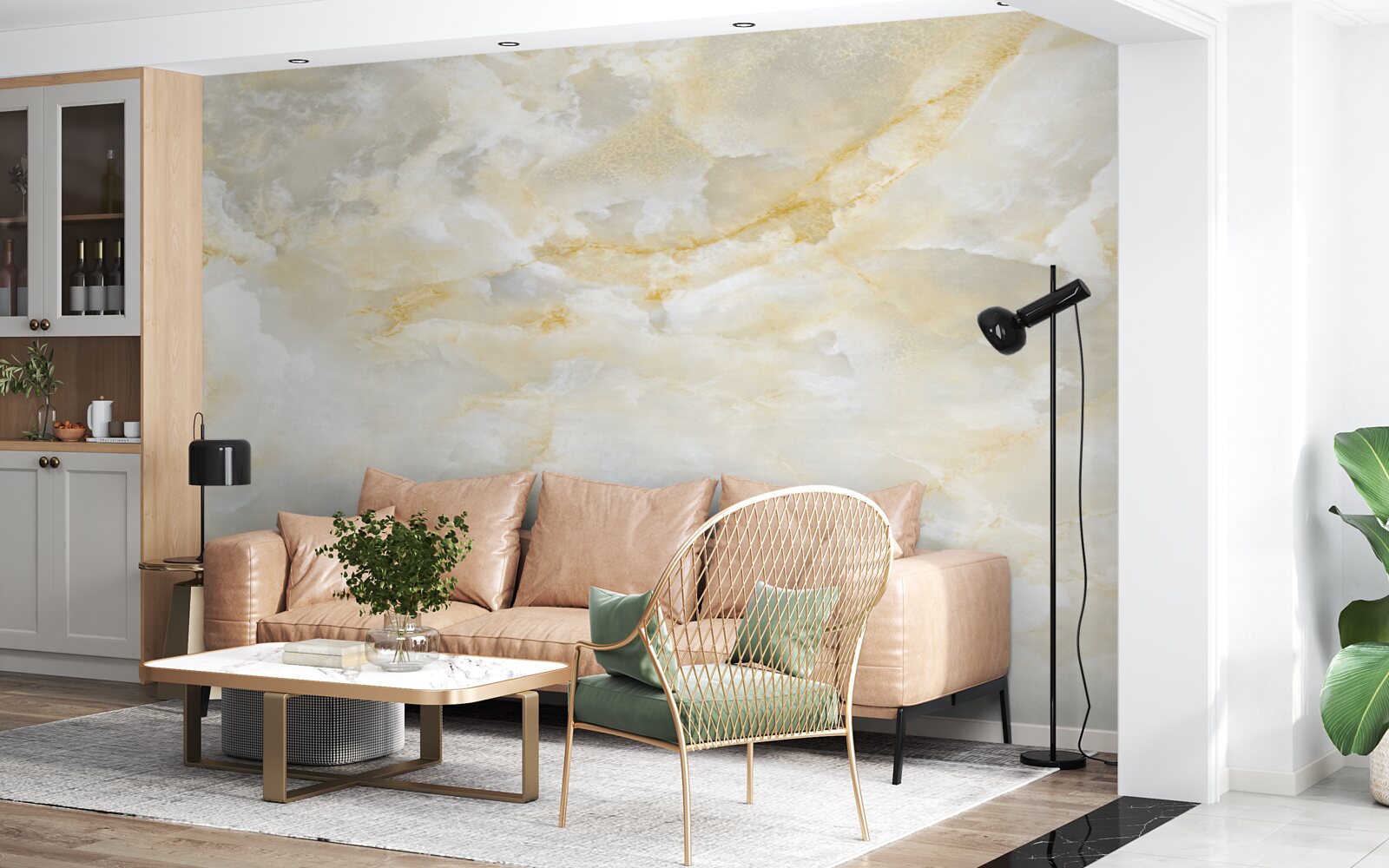 Фотошпалери хмари, наповнені дощем на світанку