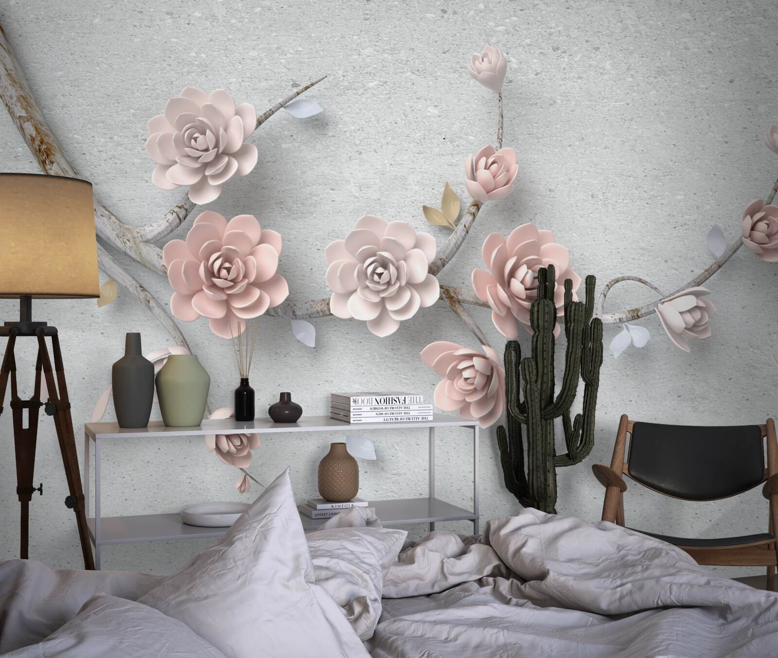 Фотошпалери самостійна гілка з бруньками, що розпускаються