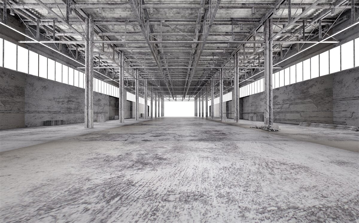 Фотошпалери чорно-біла студія порожня