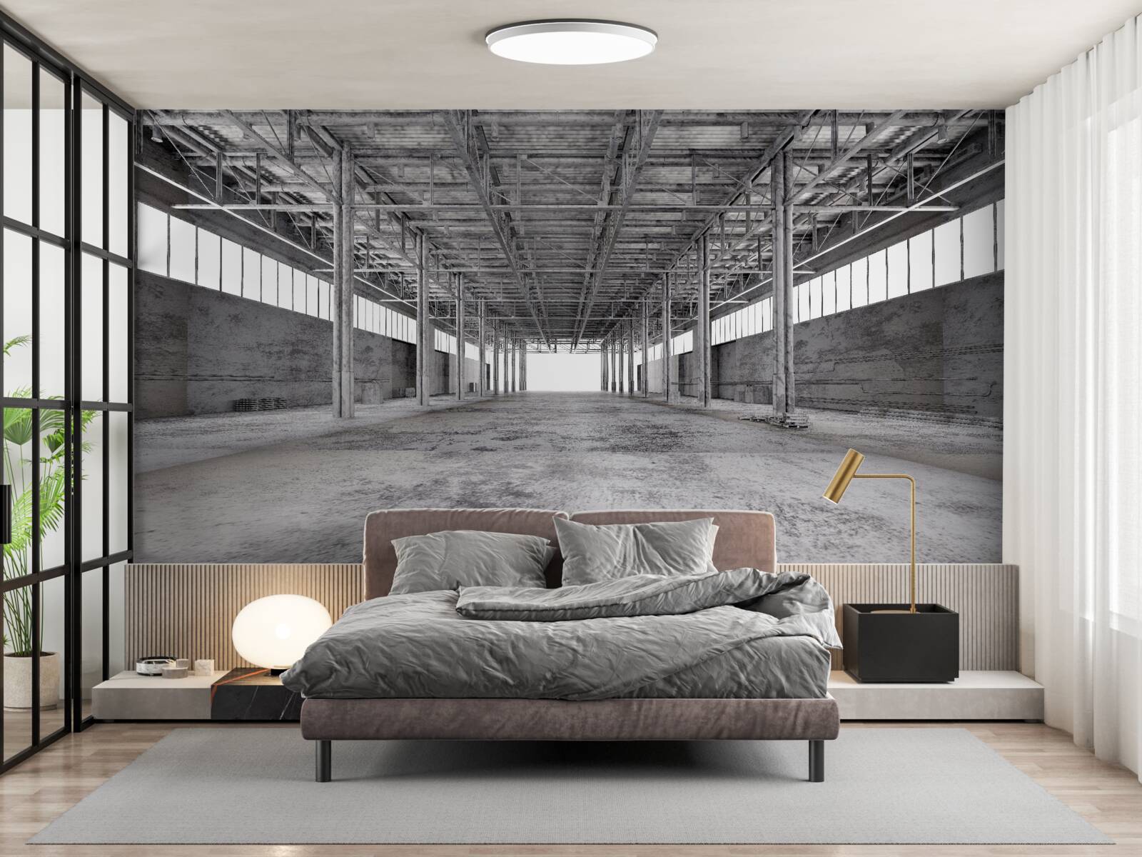 Фотошпалери чорно-біла студія порожня