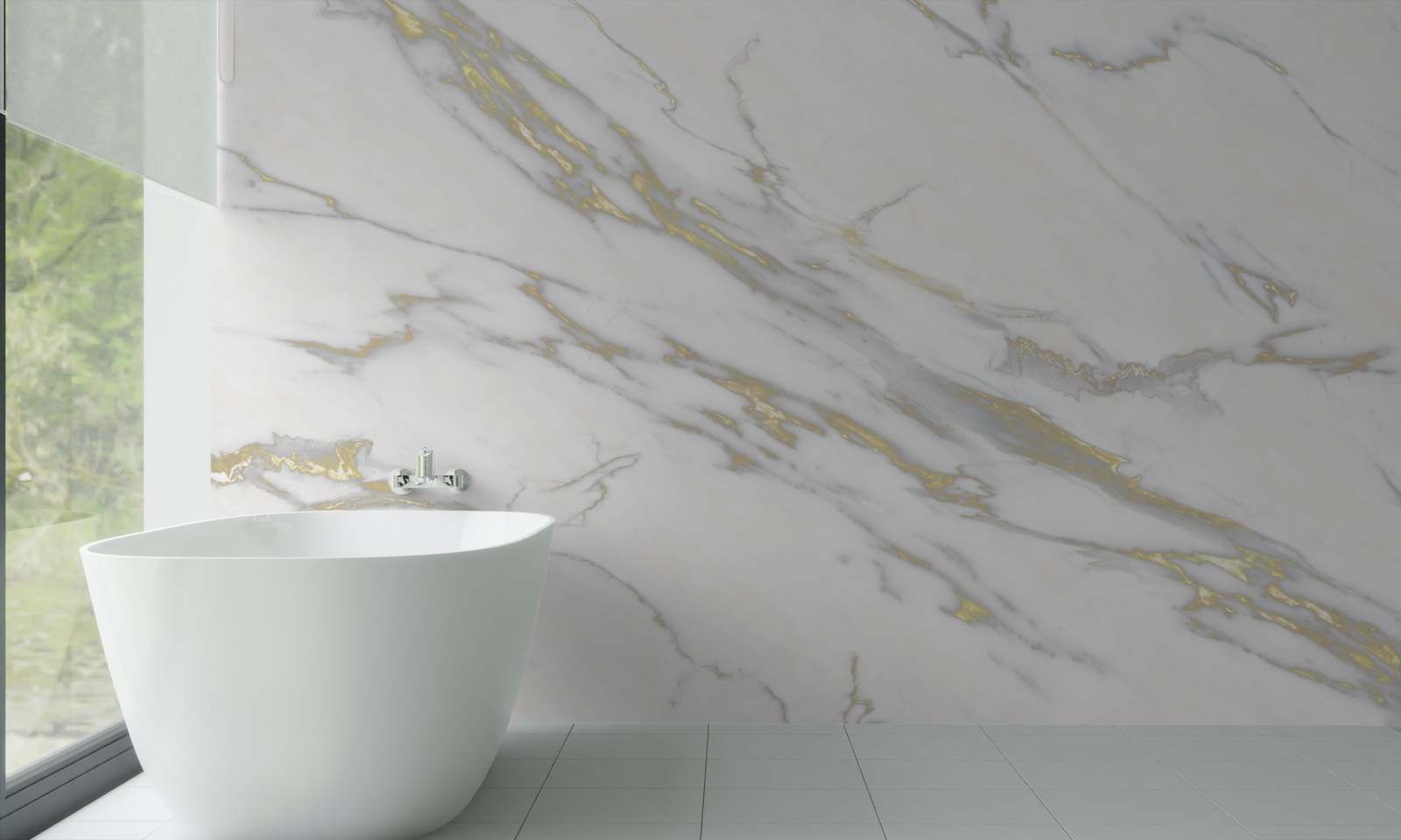 Фотошпалери безперервне вдавлення на світлому мармурі