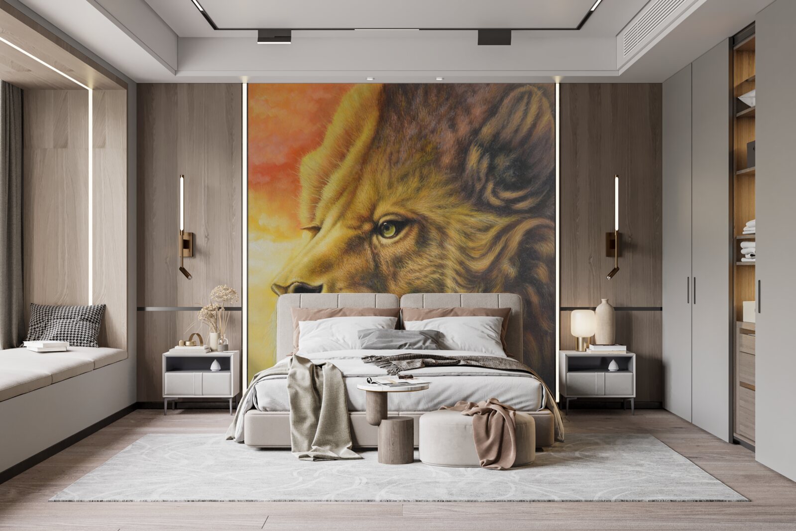 Фотошпалери чудовий образ лева