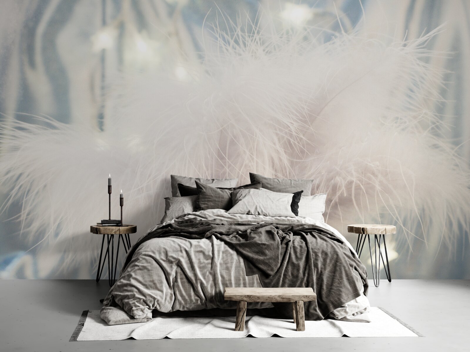 Фотошпалери щільний легкий пух