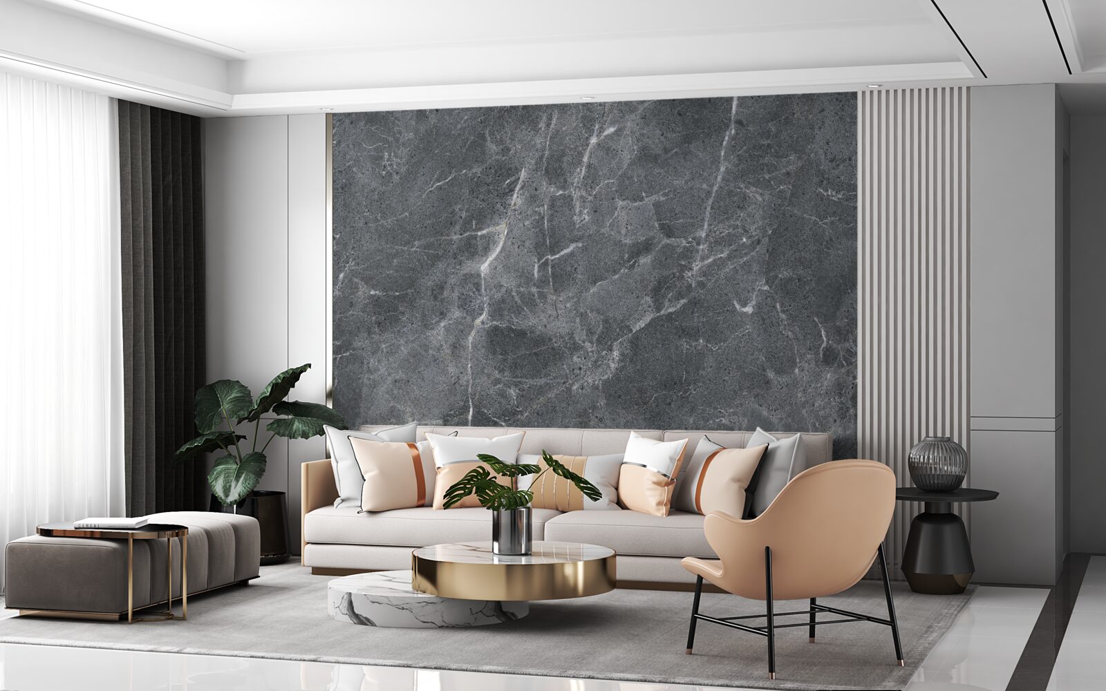 Фотошпалери сірі хмари, повні дощу і темряви