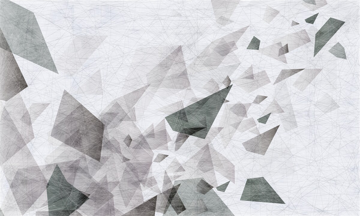 Фотошпалери сірий фон з абстрактним візерунком ниток