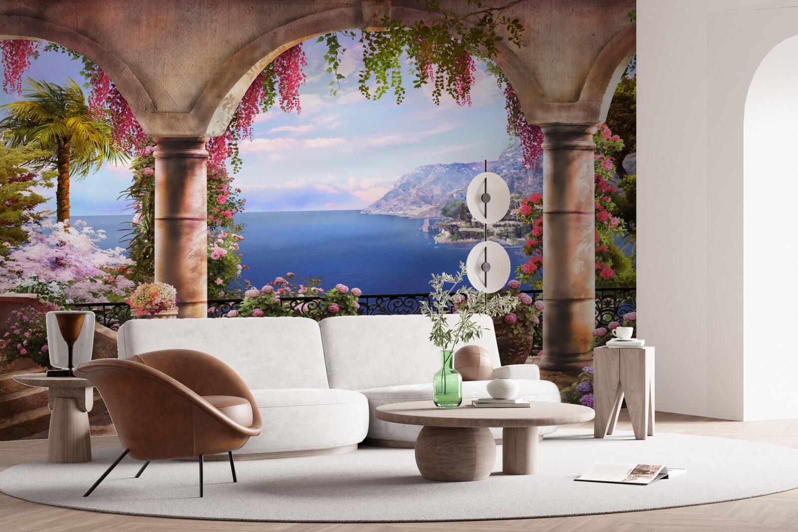 Фотошпалери Арки з каменю розташовані біля берегів блакитного моря