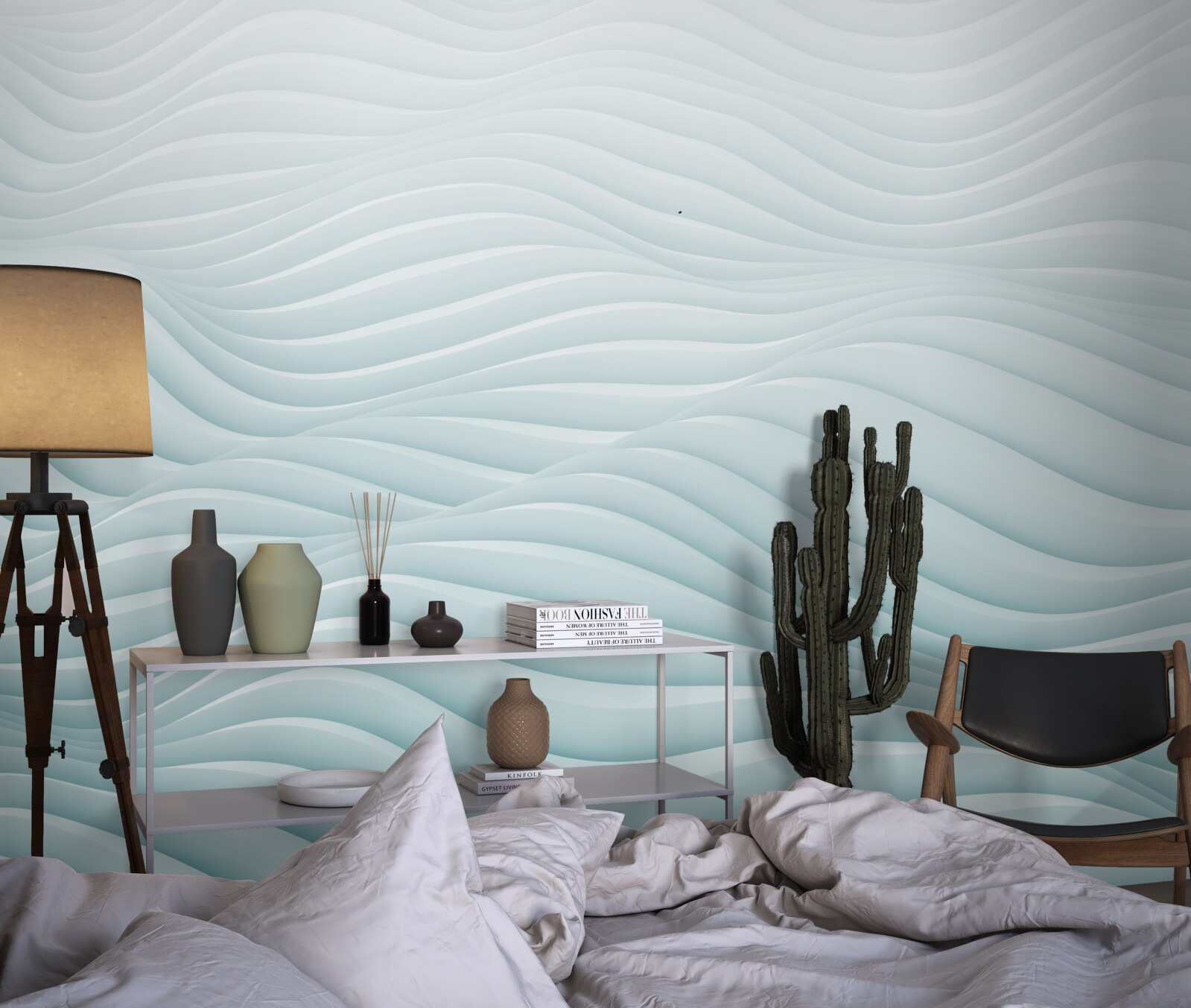 Фотошпалери абстракція плавних морських хвиль