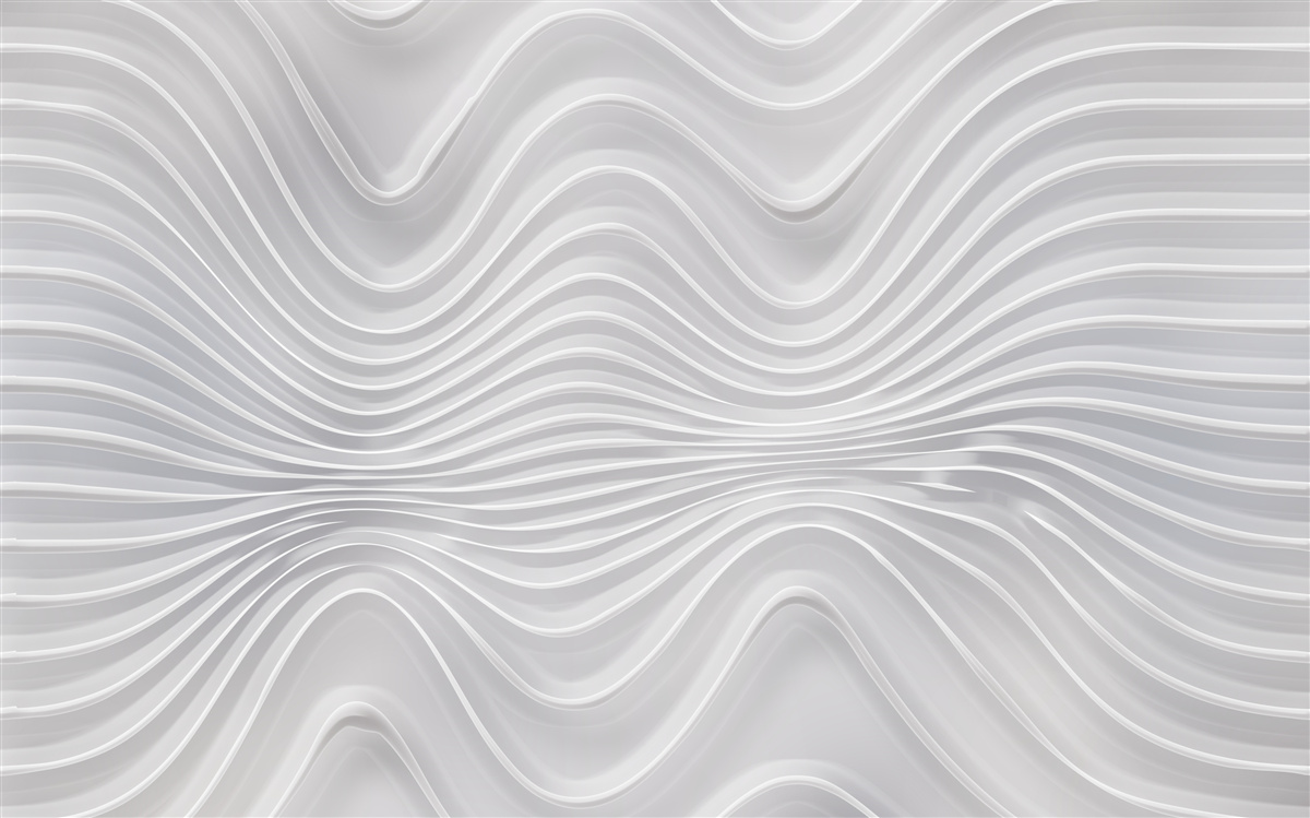 Фотошпалери хвилі, що простягаються до нескінченності в горизонтальному напрямку