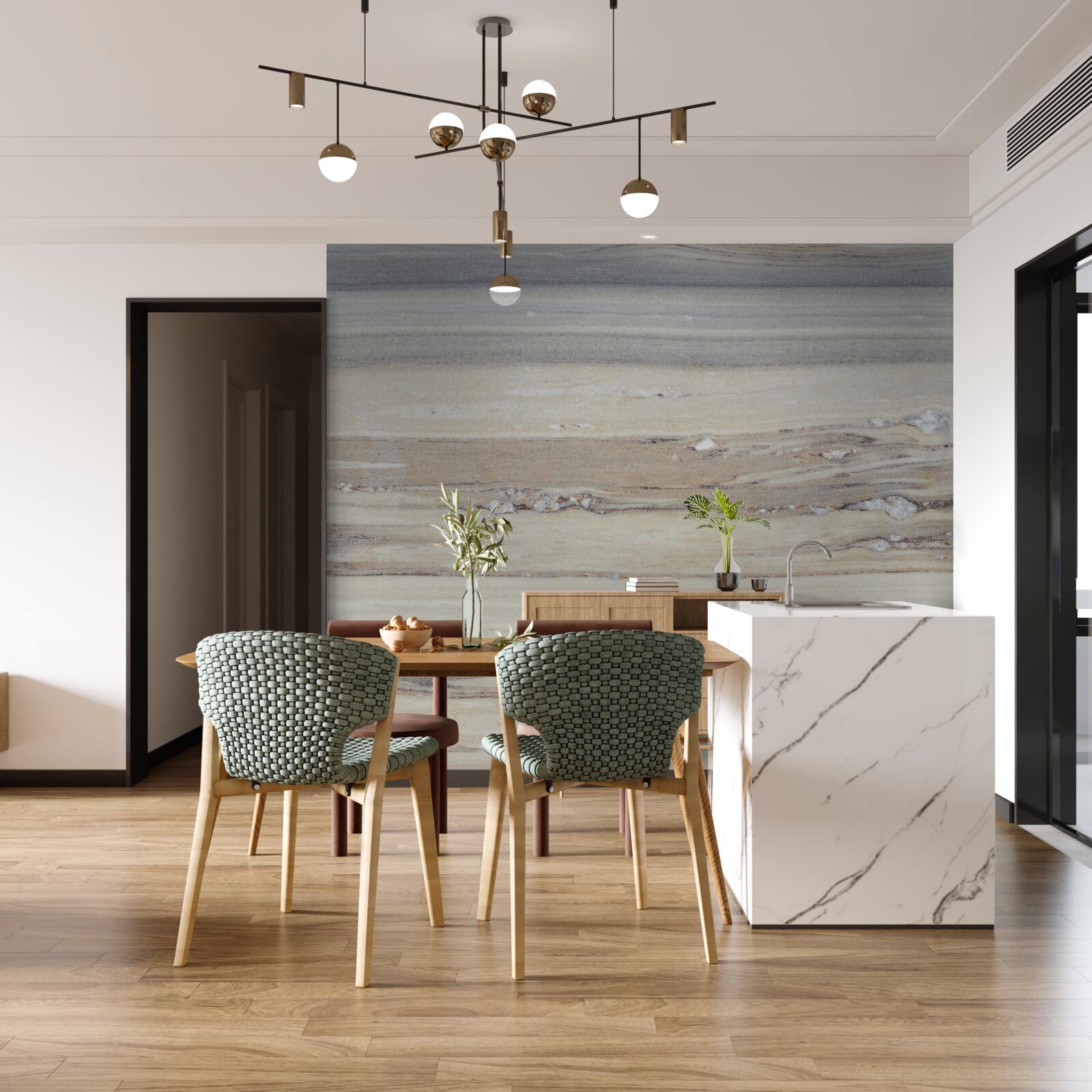 Фотошпалери світло-сірий морський пісок